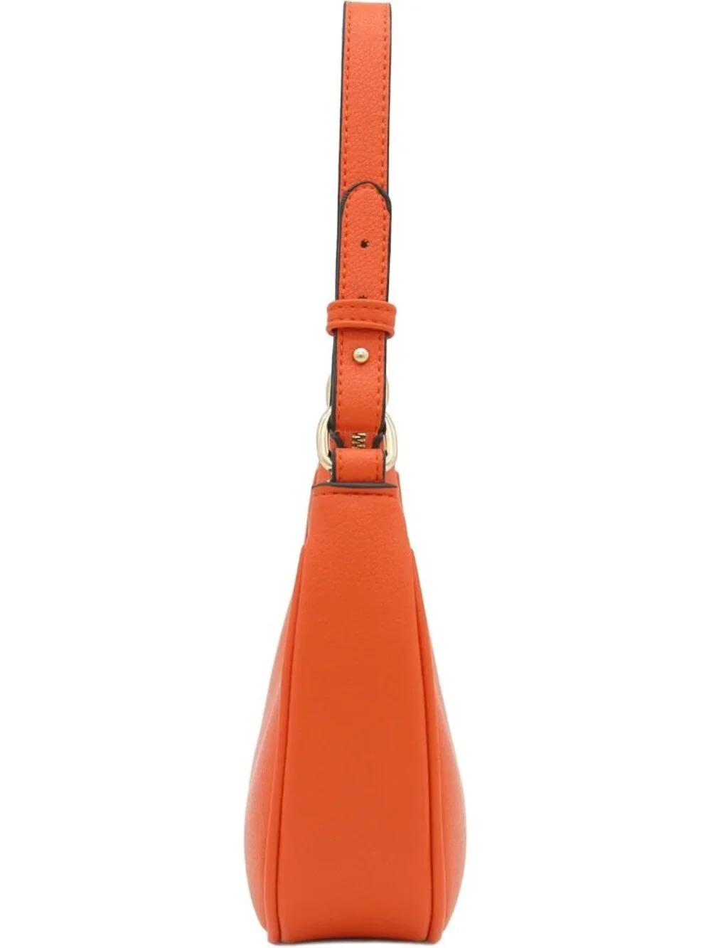 Women Burnt Orange Small Crescent For Trendy Underarm Purse Zipper Shoulder Bag